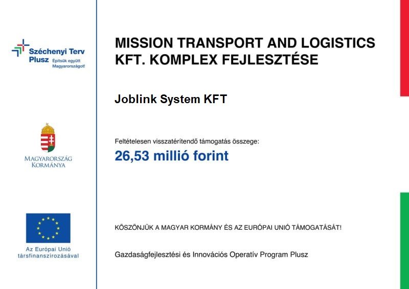 JOBLINK SYSTEM KFT Komples Fejlesztese